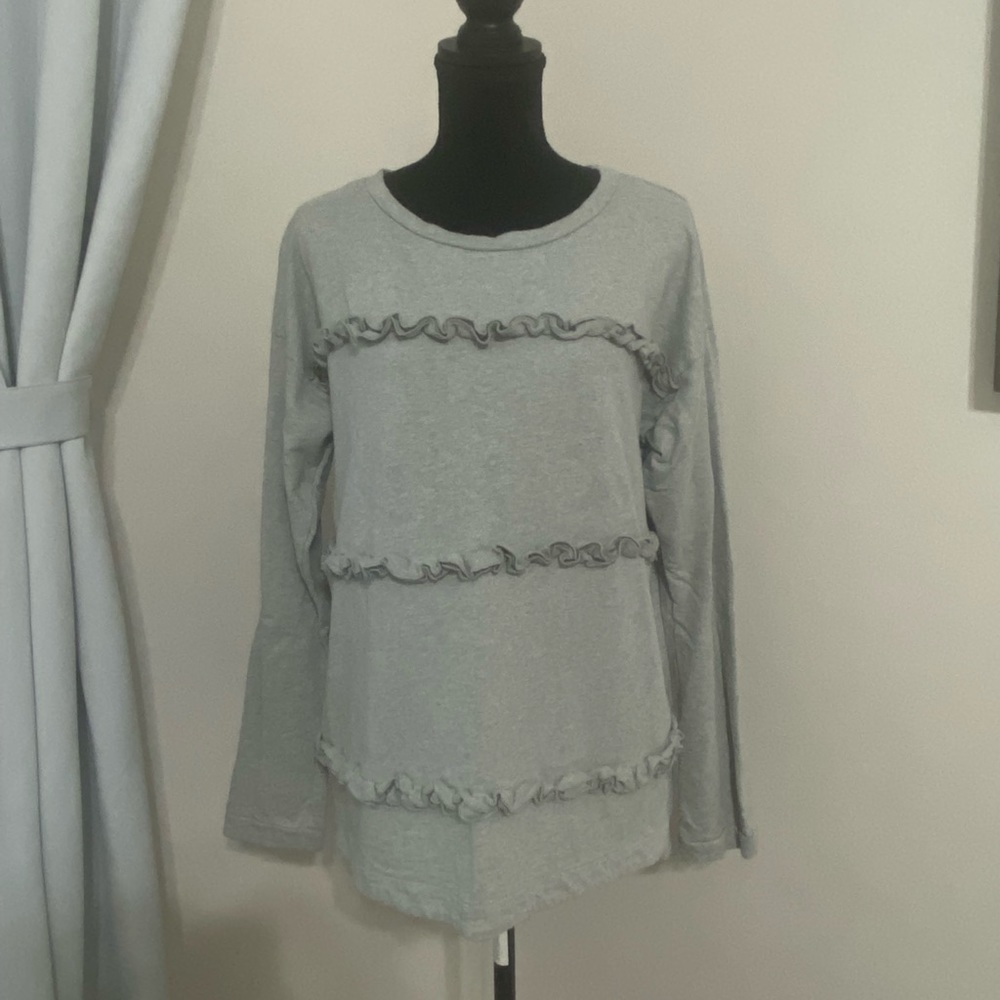 Crown & Ivy Ruffle Sweatshirt